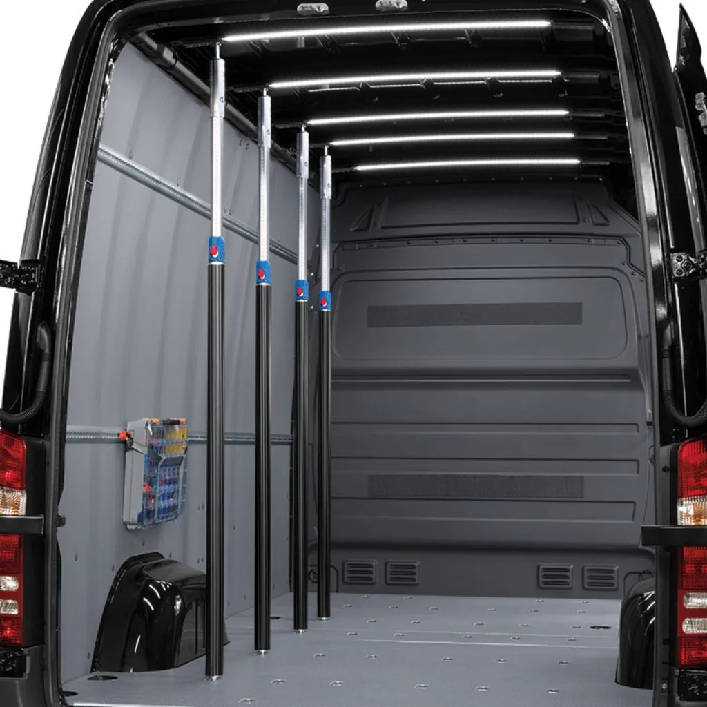 Ladingzekering in een bestelwagen: lading blokkeren