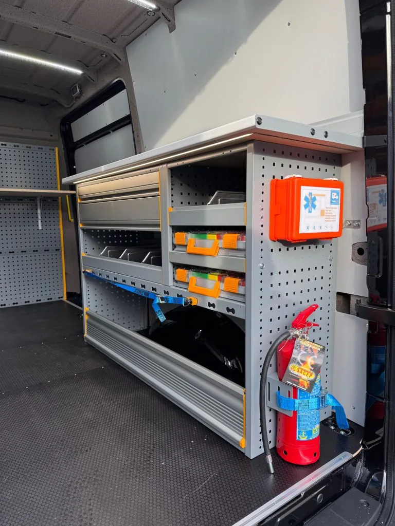 Modules voor bedrijfswageninrichting