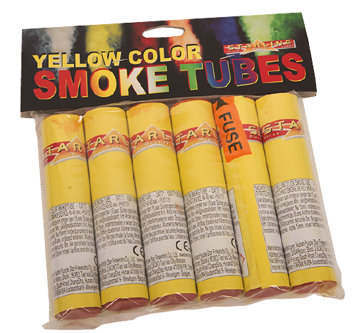 Yellow Smoke Tubes (6) 24/1